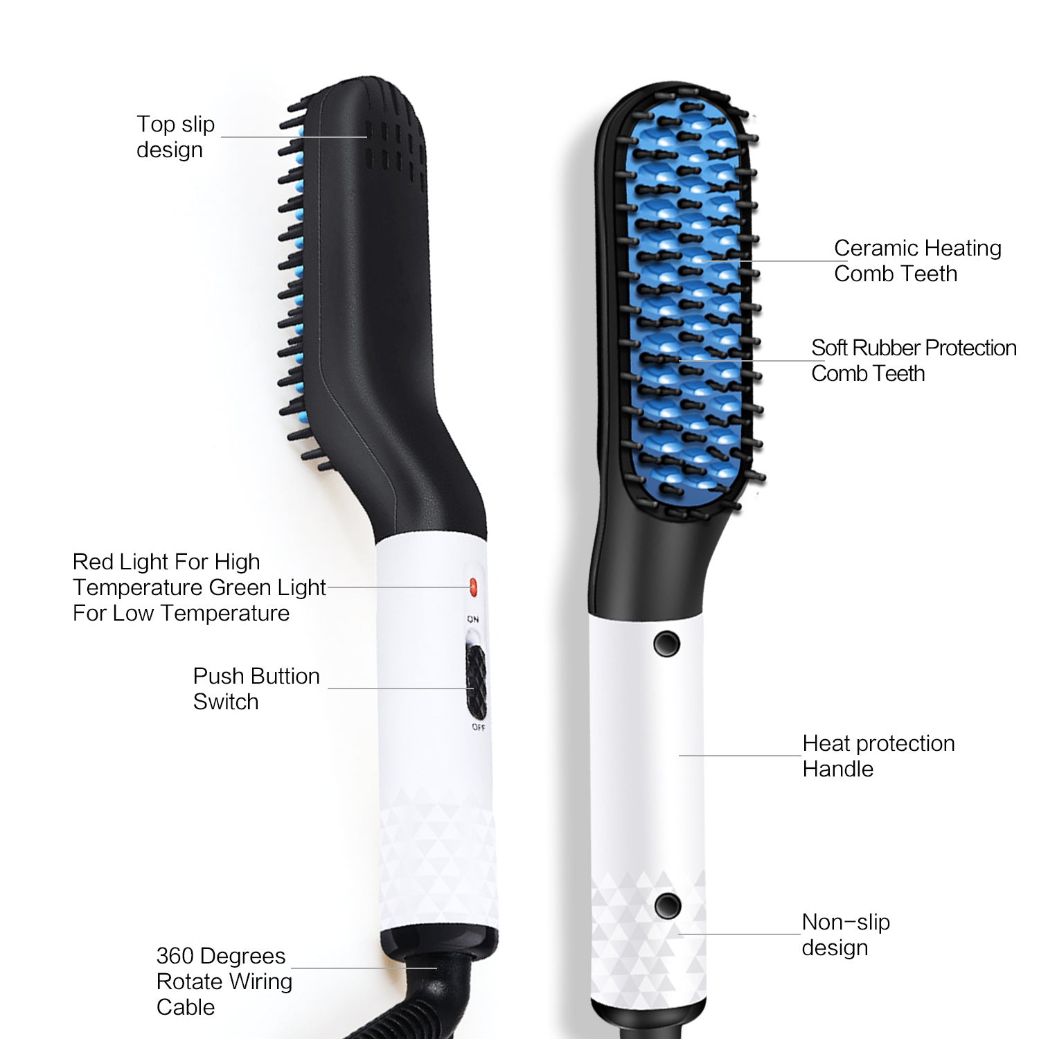 Multifunctional Hair Straightener - Comb Brush - frans