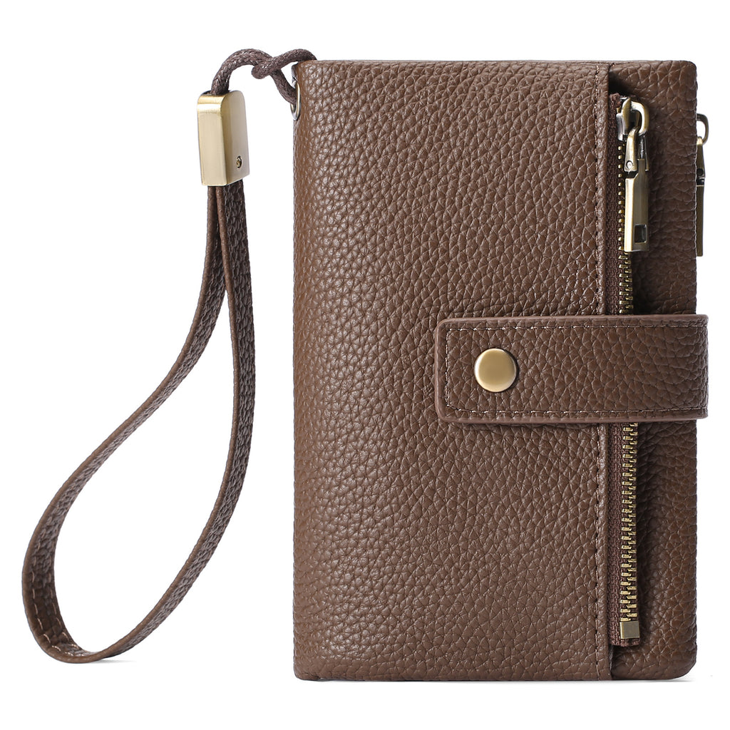 Women's Wallet Zipper Bag-Clutch Anti-theft Card Swiping Bag. - frans