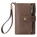 Women's Wallet Zipper Bag-Clutch Anti-theft Card Swiping Bag. - frans